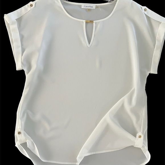 Calvin Klein Tops - Calvin Klein White top-NWOT